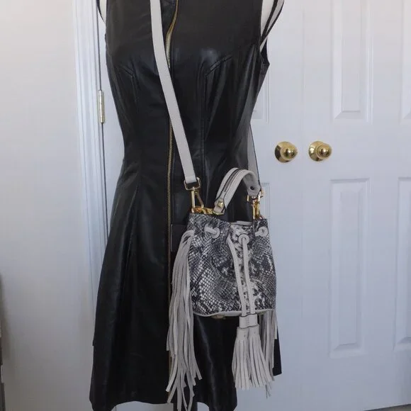 Brian Atwood Apeyton Drawstring Handbag - Picture 2 of 9